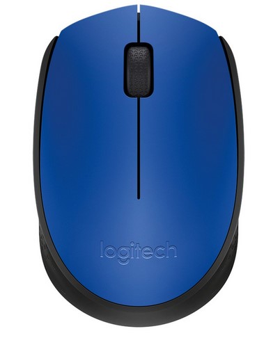 Mouse LOGITECH M170 - Negro con detalles en Azul, 3 botones, RF inalámbrico Mouse LOGITECH M170 - Negro con detalles en Azul, 3 botones, RF inalámbrico